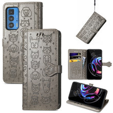 Load image into Gallery viewer, Lovely Cat and Dog Embossing Pattern Horizontal Flip Leather Case , with Holder &amp; Card Slots &amp; Wallet &amp; Cartoon Clasp &amp; Lanyard, For Google Pixel 5a 5G, For LG Velvet 2 Pro, For Motorola Edge 20 Pro, For OPPO Reno6 Z, For OPPO Realme C20               ...