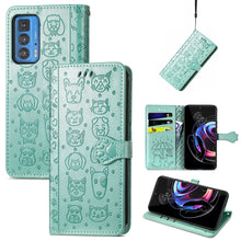 Load image into Gallery viewer, Lovely Cat and Dog Embossing Pattern Horizontal Flip Leather Case , with Holder &amp; Card Slots &amp; Wallet &amp; Cartoon Clasp &amp; Lanyard, For Google Pixel 5a 5G, For LG Velvet 2 Pro, For Motorola Edge 20 Pro, For OPPO Reno6 Z, For OPPO Realme C20               ...