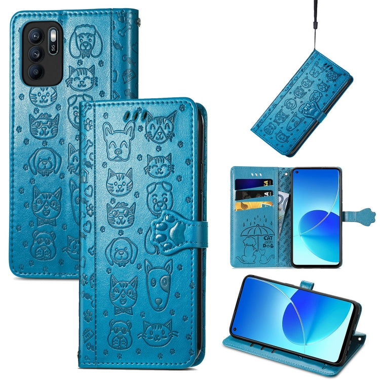 Lovely Cat and Dog Embossing Pattern Horizontal Flip Leather Case , with Holder & Card Slots & Wallet & Cartoon Clasp & Lanyard, For Google Pixel 5a 5G, For LG Velvet 2 Pro, For Motorola Edge 20 Pro, For OPPO Reno6 Z, For OPPO Realme C20               ...