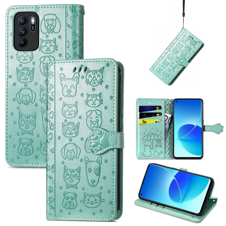 Lovely Cat and Dog Embossing Pattern Horizontal Flip Leather Case , with Holder & Card Slots & Wallet & Cartoon Clasp & Lanyard, For Google Pixel 5a 5G, For LG Velvet 2 Pro, For Motorola Edge 20 Pro, For OPPO Reno6 Z, For OPPO Realme C20               ...