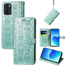 Load image into Gallery viewer, Lovely Cat and Dog Embossing Pattern Horizontal Flip Leather Case , with Holder &amp; Card Slots &amp; Wallet &amp; Cartoon Clasp &amp; Lanyard, For Google Pixel 5a 5G, For LG Velvet 2 Pro, For Motorola Edge 20 Pro, For OPPO Reno6 Z, For OPPO Realme C20               ...