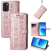 Load image into Gallery viewer, Lovely Cat and Dog Embossing Pattern Horizontal Flip Leather Case , with Holder &amp; Card Slots &amp; Wallet &amp; Cartoon Clasp &amp; Lanyard, For Google Pixel 5a 5G, For LG Velvet 2 Pro, For Motorola Edge 20 Pro, For OPPO Reno6 Z, For OPPO Realme C20               ...