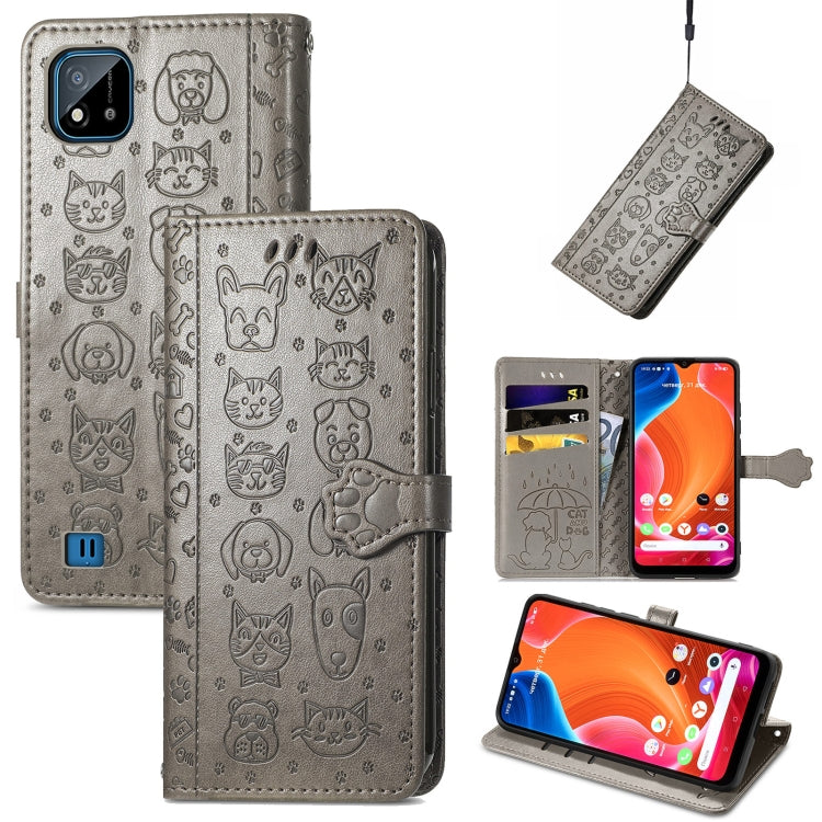 Lovely Cat and Dog Embossing Pattern Horizontal Flip Leather Case , with Holder & Card Slots & Wallet & Cartoon Clasp & Lanyard, For Google Pixel 5a 5G, For LG Velvet 2 Pro, For Motorola Edge 20 Pro, For OPPO Reno6 Z, For OPPO Realme C20               ...