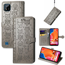Load image into Gallery viewer, Lovely Cat and Dog Embossing Pattern Horizontal Flip Leather Case , with Holder &amp; Card Slots &amp; Wallet &amp; Cartoon Clasp &amp; Lanyard, For Google Pixel 5a 5G, For LG Velvet 2 Pro, For Motorola Edge 20 Pro, For OPPO Reno6 Z, For OPPO Realme C20               ...