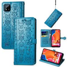 Load image into Gallery viewer, Lovely Cat and Dog Embossing Pattern Horizontal Flip Leather Case , with Holder &amp; Card Slots &amp; Wallet &amp; Cartoon Clasp &amp; Lanyard, For Google Pixel 5a 5G, For LG Velvet 2 Pro, For Motorola Edge 20 Pro, For OPPO Reno6 Z, For OPPO Realme C20               ...