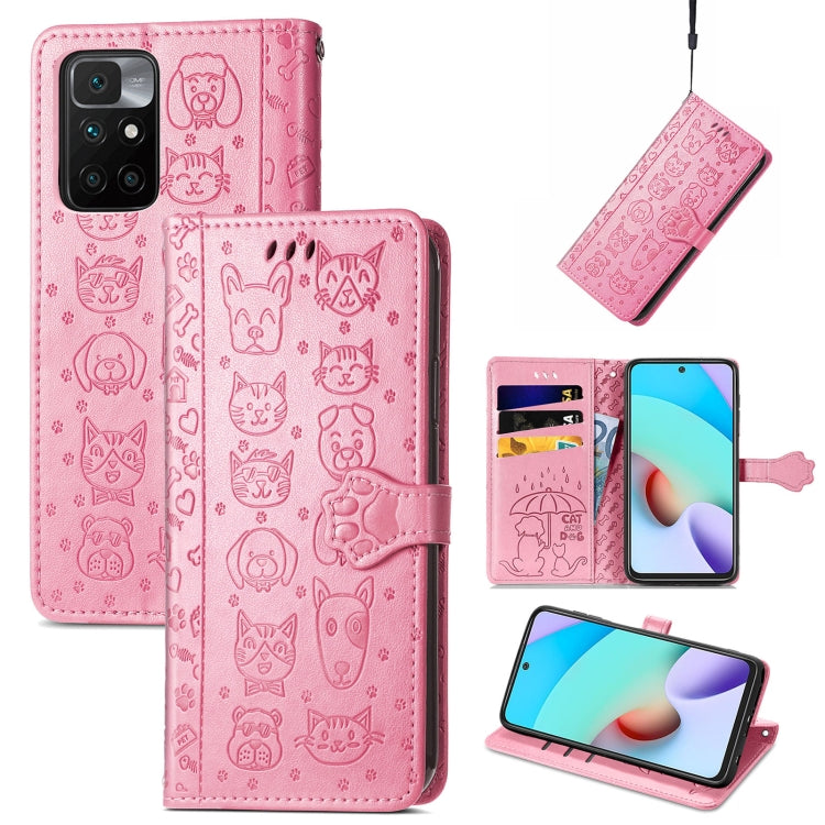Lovely Cat and Dog Embossing Pattern Horizontal Flip Leather Case , with Holder & Card Slots & Wallet & Cartoon Clasp & Lanyard, For Google Pixel 5a 5G, For LG Velvet 2 Pro, For Motorola Edge 20 Pro, For OPPO Reno6 Z, For OPPO Realme C20               ...