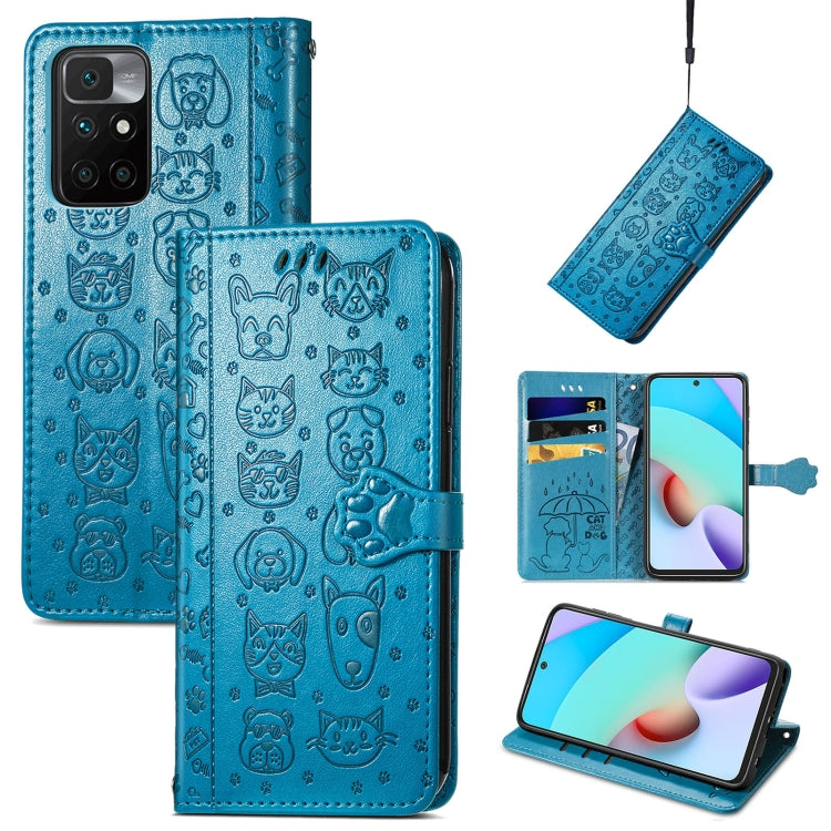 Lovely Cat and Dog Embossing Pattern Horizontal Flip Leather Case , with Holder & Card Slots & Wallet & Cartoon Clasp & Lanyard, For Google Pixel 5a 5G, For LG Velvet 2 Pro, For Motorola Edge 20 Pro, For OPPO Reno6 Z, For OPPO Realme C20               ...
