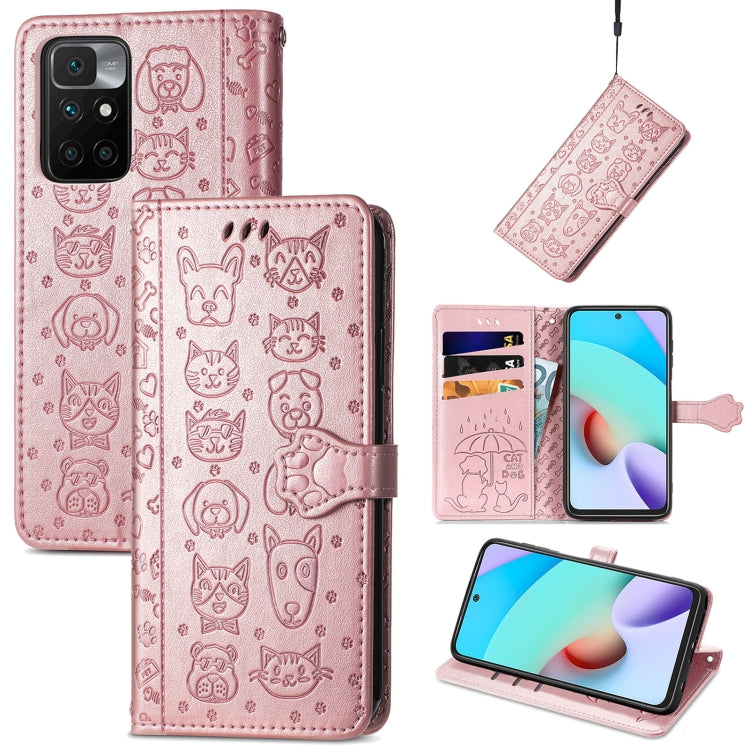 Lovely Cat and Dog Embossing Pattern Horizontal Flip Leather Case , with Holder & Card Slots & Wallet & Cartoon Clasp & Lanyard, For Google Pixel 5a 5G, For LG Velvet 2 Pro, For Motorola Edge 20 Pro, For OPPO Reno6 Z, For OPPO Realme C20               ...