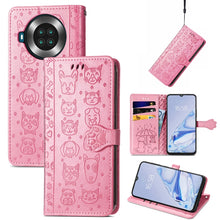 Load image into Gallery viewer, Lovely Cat and Dog Embossing Pattern Horizontal Flip Leather Case , with Holder &amp; Card Slots &amp; Wallet &amp; Cartoon Clasp &amp; Lanyard, For CUBOT Note 20, For Oukitel C21, For OnePlus Nord 2 5G