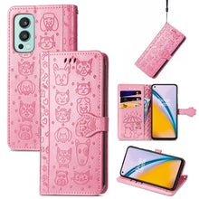 Load image into Gallery viewer, Lovely Cat and Dog Embossing Pattern Horizontal Flip Leather Case , with Holder &amp; Card Slots &amp; Wallet &amp; Cartoon Clasp &amp; Lanyard, For CUBOT Note 20, For Oukitel C21, For OnePlus Nord 2 5G