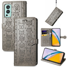 Load image into Gallery viewer, Lovely Cat and Dog Embossing Pattern Horizontal Flip Leather Case , with Holder &amp; Card Slots &amp; Wallet &amp; Cartoon Clasp &amp; Lanyard, For CUBOT Note 20, For Oukitel C21, For OnePlus Nord 2 5G