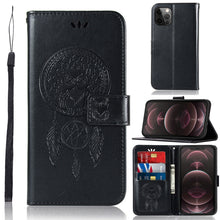Load image into Gallery viewer, Wind Chime Owl Embossing Pattern Horizontal Flip Leather Case with Holder &amp; Card Slots &amp; Wallet, For iPhone 13 Pro Max, For iPhone 13 Pro, For iPhone 13