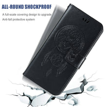 Load image into Gallery viewer, Wind Chime Owl Embossing Pattern Horizontal Flip Leather Case with Holder &amp; Card Slots &amp; Wallet, For iPhone 13 Pro Max, For iPhone 13 Pro, For iPhone 13