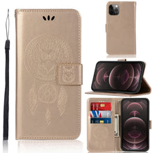 Load image into Gallery viewer, Wind Chime Owl Embossing Pattern Horizontal Flip Leather Case with Holder &amp; Card Slots &amp; Wallet, For iPhone 13 Pro Max, For iPhone 13 Pro, For iPhone 13