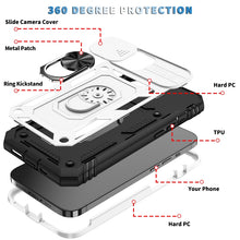 Load image into Gallery viewer, Sliding Camera Cover Design TPU + PC Protective Case with 360 Degree Rotating Holder &amp; Card Slot, For iPhone 13 mini, For iPhone 13, For iPhone 13 Pro, For iPhone 13 Pro Max