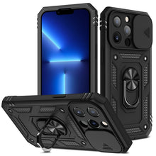 Load image into Gallery viewer, Sliding Camera Cover Design TPU + PC Protective Case with 360 Degree Rotating Holder &amp; Card Slot, For iPhone 13 mini, For iPhone 13, For iPhone 13 Pro, For iPhone 13 Pro Max