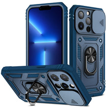 Load image into Gallery viewer, Sliding Camera Cover Design TPU + PC Protective Case with 360 Degree Rotating Holder &amp; Card Slot, For iPhone 13 mini, For iPhone 13, For iPhone 13 Pro, For iPhone 13 Pro Max