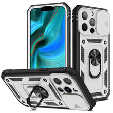 Load image into Gallery viewer, Sliding Camera Cover Design TPU + PC Protective Case with 360 Degree Rotating Holder &amp; Card Slot, For iPhone 13 mini, For iPhone 13, For iPhone 13 Pro, For iPhone 13 Pro Max