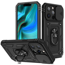 Load image into Gallery viewer, Sliding Camera Cover Design TPU + PC Protective Case with 360 Degree Rotating Holder &amp; Card Slot, For iPhone 13 mini, For iPhone 13, For iPhone 13 Pro, For iPhone 13 Pro Max