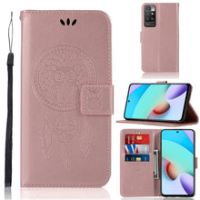 Load image into Gallery viewer, Wind Chime Owl Embossing Pattern Horizontal Flip Leather Case with Holder &amp; Card Slots &amp; Wallet, For Xiaomi Redmi 10