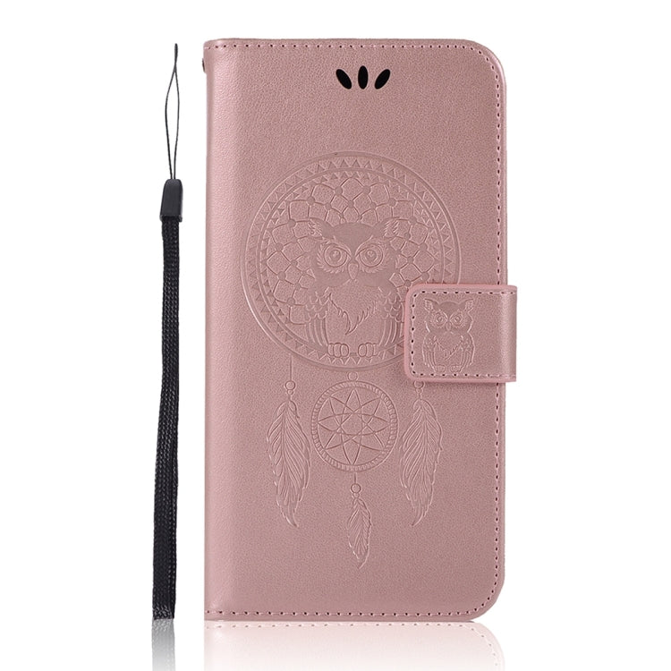 Wind Chime Owl Embossing Pattern Horizontal Flip Leather Case with Holder & Card Slots & Wallet, For Xiaomi Redmi 10