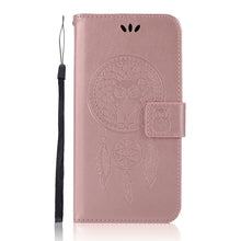 Load image into Gallery viewer, Wind Chime Owl Embossing Pattern Horizontal Flip Leather Case with Holder &amp; Card Slots &amp; Wallet, For Xiaomi Redmi 10