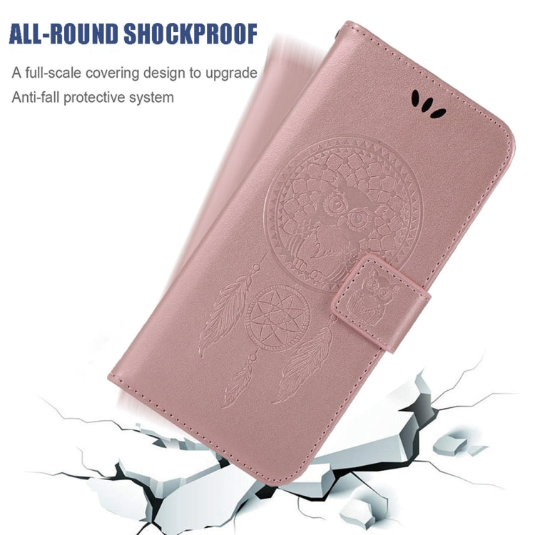 Wind Chime Owl Embossing Pattern Horizontal Flip Leather Case with Holder & Card Slots & Wallet, For Xiaomi Redmi 10