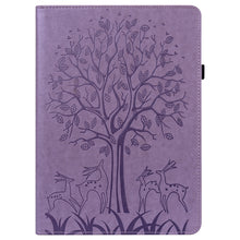 Load image into Gallery viewer, Tree &amp; Deer Pattern Pressed Printing Horizontal Flip PU Leather Case with Holder &amp; Card Slots &amp; Sleep / Wake-up Function, For iPad Air 2020 / Pro 11 2020, For iPad Pro 10.5 2017 / 10.2 2019, For iPad 9.7 2018/2017/Air 2/Air, For iPad mini 5/4/3/2/1    ...