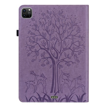 Load image into Gallery viewer, Tree &amp; Deer Pattern Pressed Printing Horizontal Flip PU Leather Case with Holder &amp; Card Slots &amp; Sleep / Wake-up Function, For iPad Air 2020 / Pro 11 2020, For iPad Pro 10.5 2017 / 10.2 2019, For iPad 9.7 2018/2017/Air 2/Air, For iPad mini 5/4/3/2/1    ...