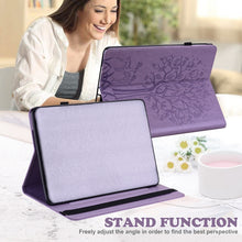 Load image into Gallery viewer, Tree &amp; Deer Pattern Pressed Printing Horizontal Flip PU Leather Case with Holder &amp; Card Slots &amp; Sleep / Wake-up Function, For iPad Air 2020 / Pro 11 2020, For iPad Pro 10.5 2017 / 10.2 2019, For iPad 9.7 2018/2017/Air 2/Air, For iPad mini 5/4/3/2/1    ...