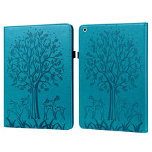 Load image into Gallery viewer, Tree &amp; Deer Pattern Pressed Printing Horizontal Flip PU Leather Case with Holder &amp; Card Slots &amp; Sleep / Wake-up Function, For iPad Air 2020 / Pro 11 2020, For iPad Pro 10.5 2017 / 10.2 2019, For iPad 9.7 2018/2017/Air 2/Air, For iPad mini 5/4/3/2/1    ...