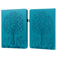 Load image into Gallery viewer, Tree &amp; Deer Pattern Pressed Printing Horizontal Flip PU Leather Case with Holder &amp; Card Slots &amp; Sleep / Wake-up Function, For iPad Air 2020 / Pro 11 2020, For iPad Pro 10.5 2017 / 10.2 2019, For iPad 9.7 2018/2017/Air 2/Air, For iPad mini 5/4/3/2/1    ...