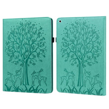 Load image into Gallery viewer, Tree &amp; Deer Pattern Pressed Printing Horizontal Flip PU Leather Case with Holder &amp; Card Slots &amp; Sleep / Wake-up Function, For iPad Air 2020 / Pro 11 2020, For iPad Pro 10.5 2017 / 10.2 2019, For iPad 9.7 2018/2017/Air 2/Air, For iPad mini 5/4/3/2/1    ...