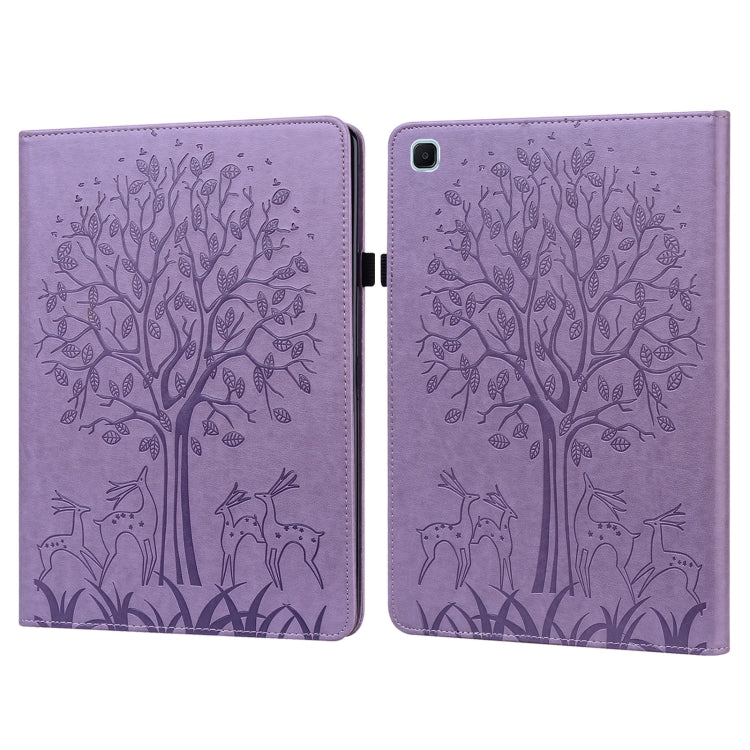 Tree & Deer Pattern Pressed Printing Horizontal Flip PU Leather Case with Holder & Card Slots & Sleep / Wake-up Function, For iPad Air 2020 / Pro 11 2020, For iPad Pro 10.5 2017 / 10.2 2019, For iPad 9.7 2018/2017/Air 2/Air, For iPad mini 5/4/3/2/1    ...