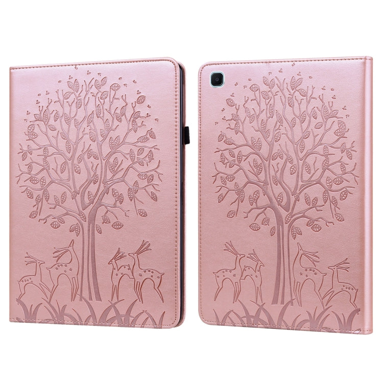 Tree & Deer Pattern Pressed Printing Horizontal Flip PU Leather Case with Holder & Card Slots & Sleep / Wake-up Function, For iPad Air 2020 / Pro 11 2020, For iPad Pro 10.5 2017 / 10.2 2019, For iPad 9.7 2018/2017/Air 2/Air, For iPad mini 5/4/3/2/1    ...