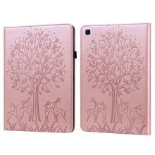 Load image into Gallery viewer, Tree &amp; Deer Pattern Pressed Printing Horizontal Flip PU Leather Case with Holder &amp; Card Slots &amp; Sleep / Wake-up Function, For iPad Air 2020 / Pro 11 2020, For iPad Pro 10.5 2017 / 10.2 2019, For iPad 9.7 2018/2017/Air 2/Air, For iPad mini 5/4/3/2/1    ...