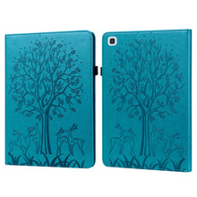 Load image into Gallery viewer, Tree &amp; Deer Pattern Pressed Printing Horizontal Flip PU Leather Case with Holder &amp; Card Slots &amp; Sleep / Wake-up Function, For iPad Air 2020 / Pro 11 2020, For iPad Pro 10.5 2017 / 10.2 2019, For iPad 9.7 2018/2017/Air 2/Air, For iPad mini 5/4/3/2/1    ...