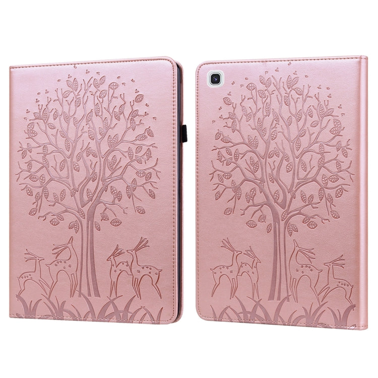 Tree & Deer Pattern Pressed Printing Horizontal Flip PU Leather Case with Holder & Card Slots & Sleep / Wake-up Function, For iPad Air 2020 / Pro 11 2020, For iPad Pro 10.5 2017 / 10.2 2019, For iPad 9.7 2018/2017/Air 2/Air, For iPad mini 5/4/3/2/1    ...