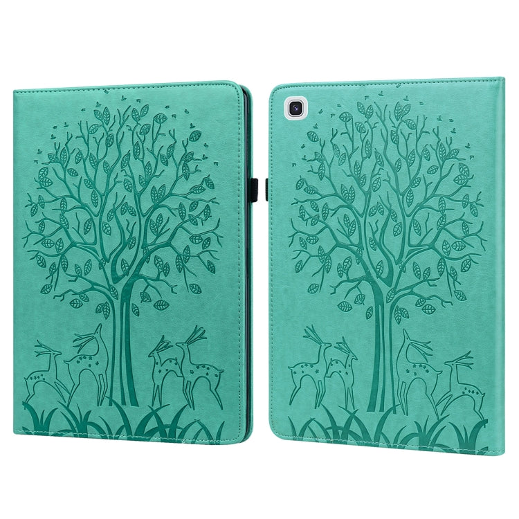 Tree & Deer Pattern Pressed Printing Horizontal Flip PU Leather Case with Holder & Card Slots & Sleep / Wake-up Function, For iPad Air 2020 / Pro 11 2020, For iPad Pro 10.5 2017 / 10.2 2019, For iPad 9.7 2018/2017/Air 2/Air, For iPad mini 5/4/3/2/1    ...