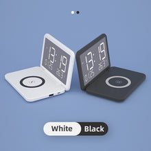 Load image into Gallery viewer, SY-118 15W Foldable Mirror Surface Perpetual Desk Calendar Clock Wireless Charger with Alarm Clock &amp; Three-level Brightness Adjustable Function, SY-118 Black, SY-118 White