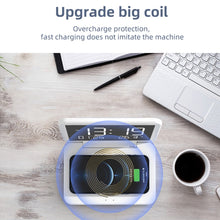 Load image into Gallery viewer, SY-118 15W Foldable Mirror Surface Perpetual Desk Calendar Clock Wireless Charger with Alarm Clock &amp; Three-level Brightness Adjustable Function, SY-118 Black, SY-118 White