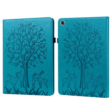 Load image into Gallery viewer, Tree &amp; Deer Pattern Pressed Printing Horizontal Flip PU Leather Case with Holder &amp; Card Slots, For Huawei MediaPad M5 lite, For Huawei MatePad Pro 10.8 2021, For Huawei MatePad 11 2021, For Huawei MediaPad T3 10, For Huawei MediaPad T5                 ...