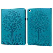 Load image into Gallery viewer, Tree &amp; Deer Pattern Pressed Printing Horizontal Flip PU Leather Case with Holder &amp; Card Slots, For Huawei MediaPad M5 lite, For Huawei MatePad Pro 10.8 2021, For Huawei MatePad 11 2021, For Huawei MediaPad T3 10, For Huawei MediaPad T5                 ...