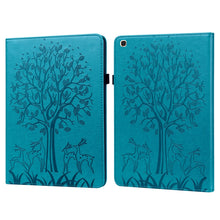 Load image into Gallery viewer, Tree &amp; Deer Pattern Pressed Printing Horizontal Flip PU Leather Case with Holder &amp; Card Slots, For Lenovo Tab M10 HD Gen 2, For Samsung Galaxy Tab A 10.1 2019, For Samsung Galaxy Tab A 10.1 2016, For Samsung Galaxy Tab S2 9.7                           ...