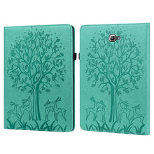 Load image into Gallery viewer, Tree &amp; Deer Pattern Pressed Printing Horizontal Flip PU Leather Case with Holder &amp; Card Slots, For Lenovo Tab M10 HD Gen 2, For Samsung Galaxy Tab A 10.1 2019, For Samsung Galaxy Tab A 10.1 2016, For Samsung Galaxy Tab S2 9.7                           ...