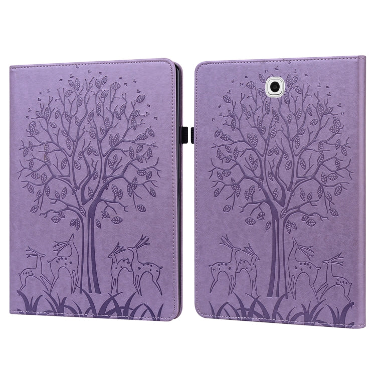 Tree & Deer Pattern Pressed Printing Horizontal Flip PU Leather Case with Holder & Card Slots, For Lenovo Tab M10 HD Gen 2, For Samsung Galaxy Tab A 10.1 2019, For Samsung Galaxy Tab A 10.1 2016, For Samsung Galaxy Tab S2 9.7                           ...
