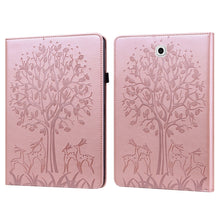 Load image into Gallery viewer, Tree &amp; Deer Pattern Pressed Printing Horizontal Flip PU Leather Case with Holder &amp; Card Slots, For Lenovo Tab M10 HD Gen 2, For Samsung Galaxy Tab A 10.1 2019, For Samsung Galaxy Tab A 10.1 2016, For Samsung Galaxy Tab S2 9.7                           ...
