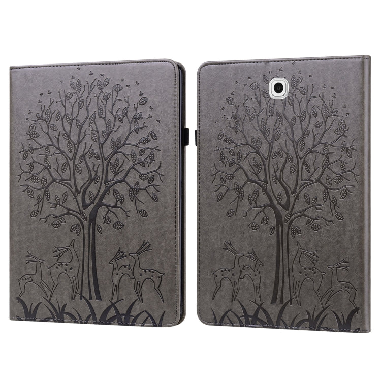 Tree & Deer Pattern Pressed Printing Horizontal Flip PU Leather Case with Holder & Card Slots, For Lenovo Tab M10 HD Gen 2, For Samsung Galaxy Tab A 10.1 2019, For Samsung Galaxy Tab A 10.1 2016, For Samsung Galaxy Tab S2 9.7                           ...