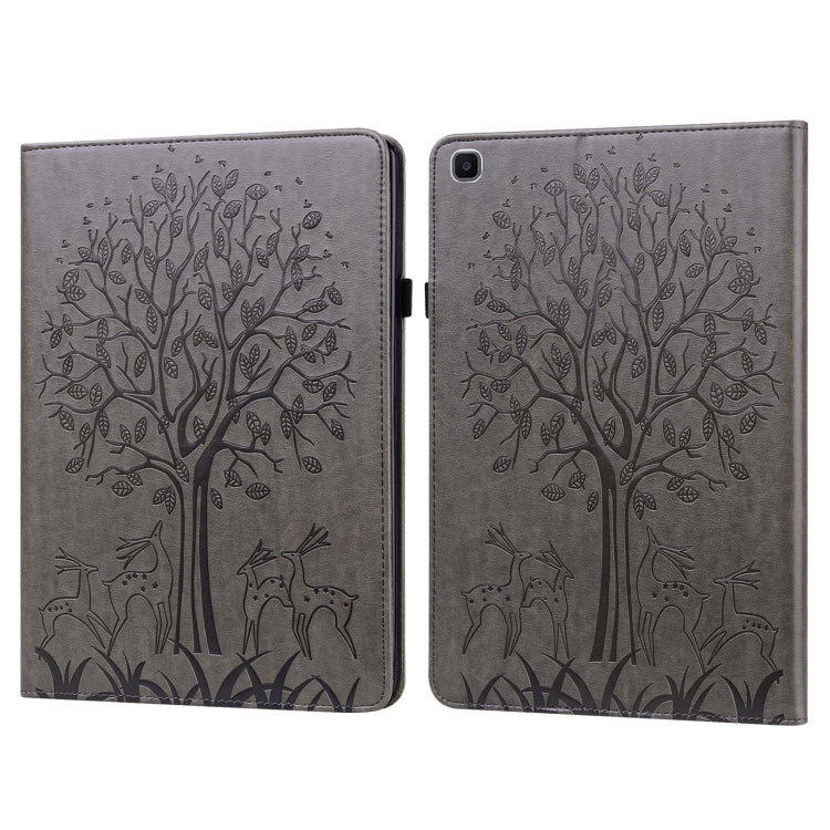 Tree & Deer Pattern Pressed Printing Horizontal Flip PU Leather Case with Holder & Card Slots, For Lenovo Tab M10 HD Gen 2, For Samsung Galaxy Tab A 10.1 2019, For Samsung Galaxy Tab A 10.1 2016, For Samsung Galaxy Tab S2 9.7                           ...