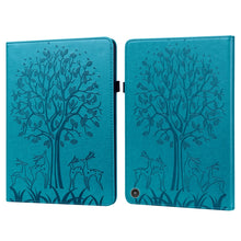 Load image into Gallery viewer, Tree &amp; Deer Pattern Pressed Printing Horizontal Flip PU Leather Case with Holder &amp; Card Slots, For Lenovo Tab M10 HD Gen 2, For Samsung Galaxy Tab A 10.1 2019, For Samsung Galaxy Tab A 10.1 2016, For Samsung Galaxy Tab S2 9.7                           ...